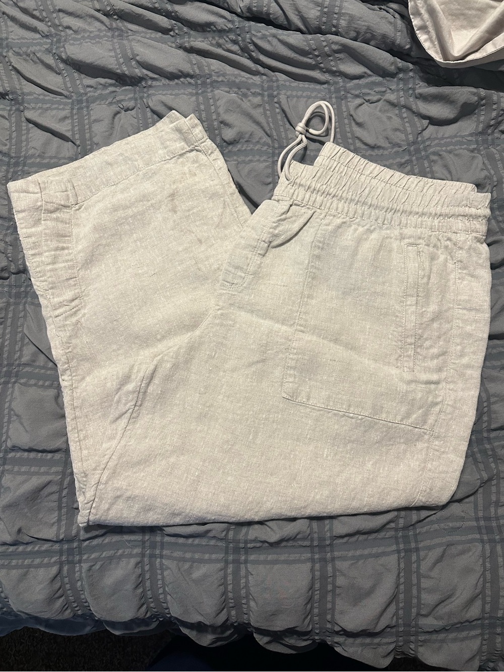 Athleta Linen Pant, Split Hem